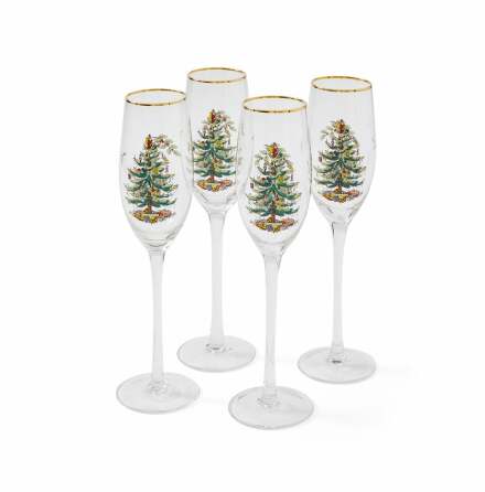 Christmas Tree Champagneglas 24cl 4-pack