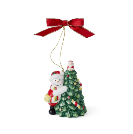 Christmas Tree Tree Hugger Snowman Juldekoration 9cm 