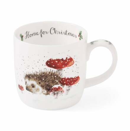 Wrendale Design Mugg Home For Christmas (Hedgehog) 0.31L